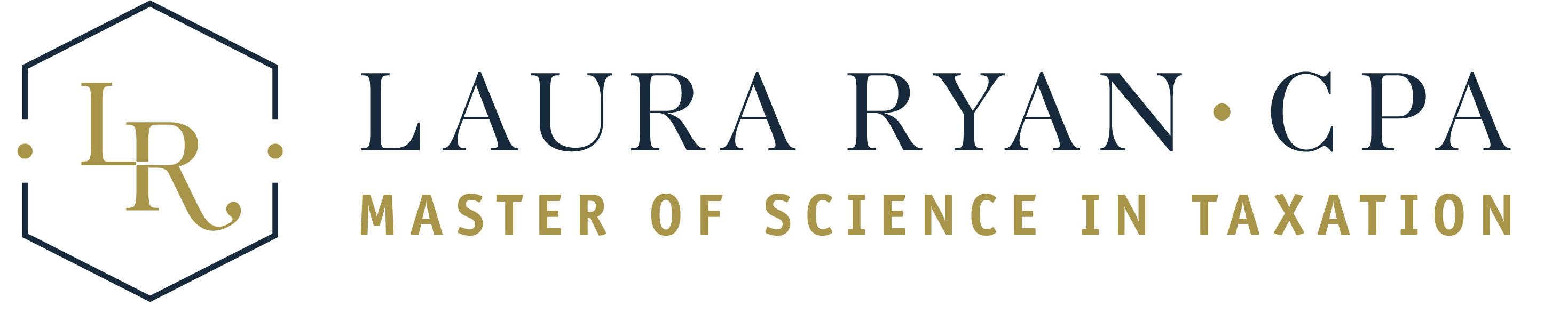 Laura Ryan CPA - Master of Science in Taxation Logo